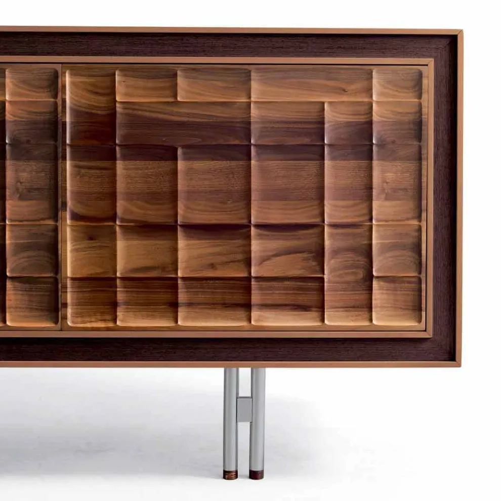 Moderne 3-türige Anrichte aus Massivholz Design Anna