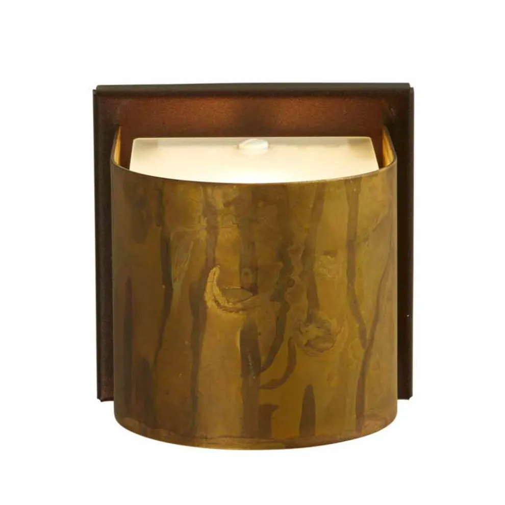 Moderne Wandleuchte aus Messing und Stahl 11x H11xSP 12 cm Bernadet