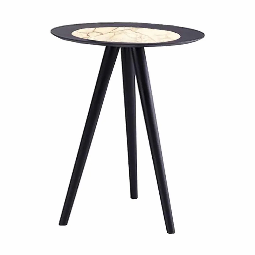 Moderner Couchtisch mit runder Platte in Gres Made in Italy - Stuttgart