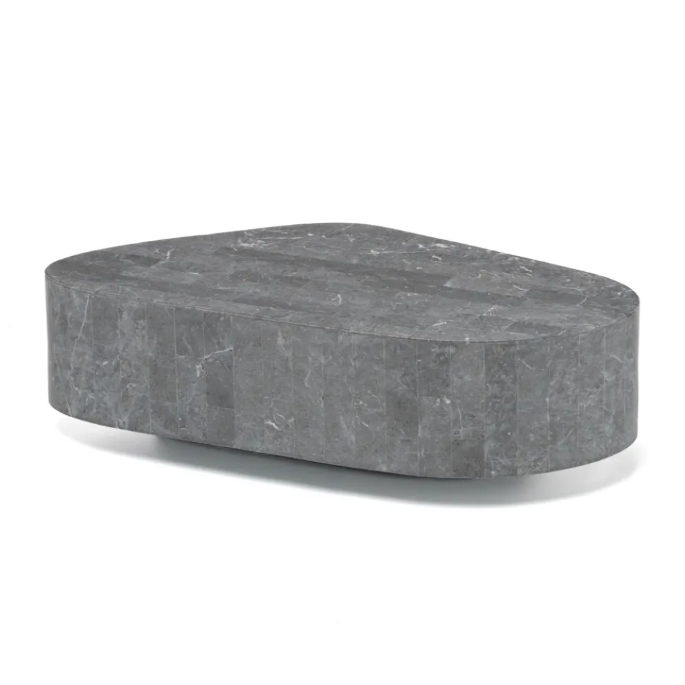 Moderner Couchtisch in Fossilsteinform – Bowie