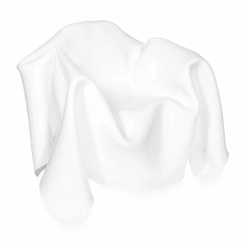 Moderner Design-Sessel aus weißem Plexiglas Paris, hergestellt in Italien