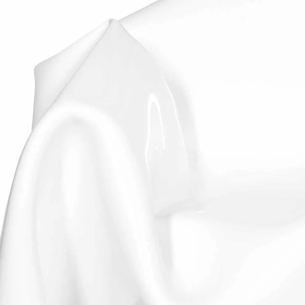Moderner Design-Sessel aus weißem Plexiglas Paris, hergestellt in Italien