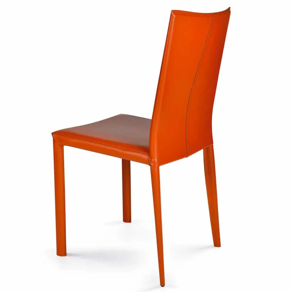 Moderner Designstuhl für Esszimmer H. 88,5 cm, Afrika made in Italy