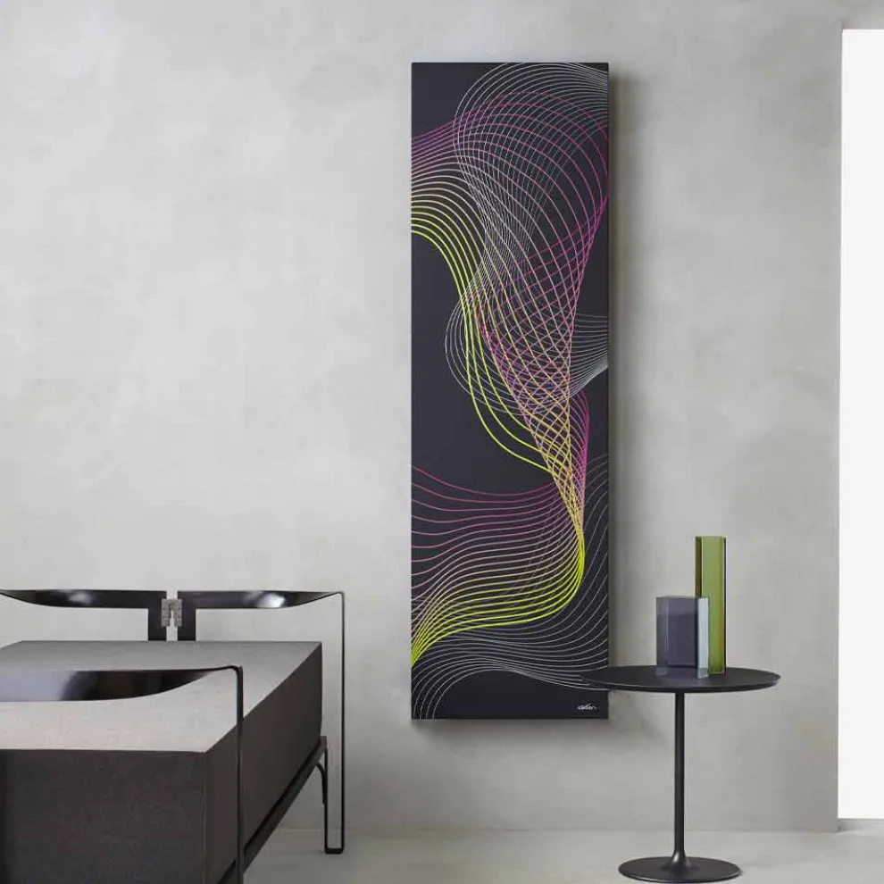 Moderner elektrischer Wandkühler aus Stahl mit 1000 Watt Dekoration - Kelvin