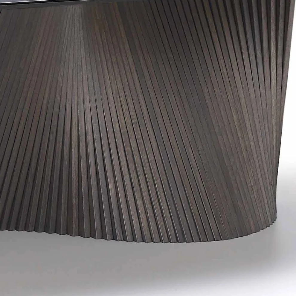 Moderner Esstisch mit Steingutplatte in Marmor Effekt made in Italy, Adrano