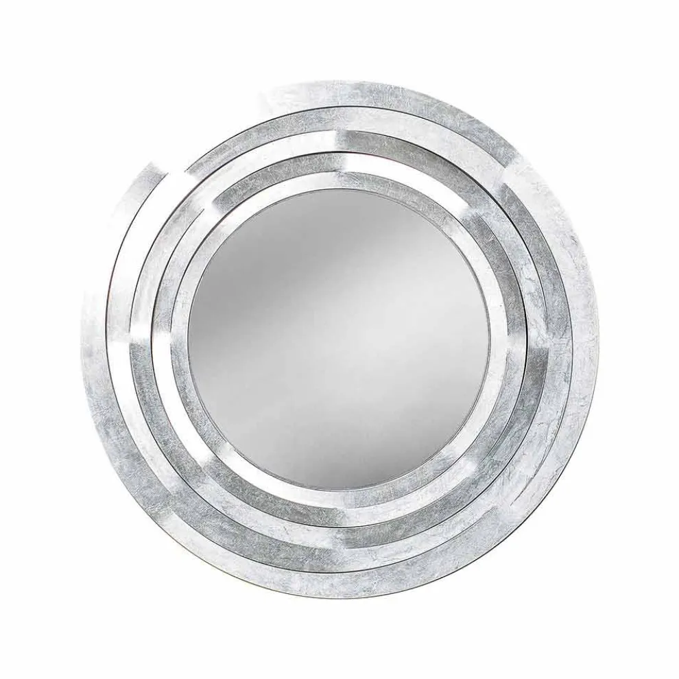 Moderner runder Wandspiegel aus farbigem Eisen Made in Italy - Origano