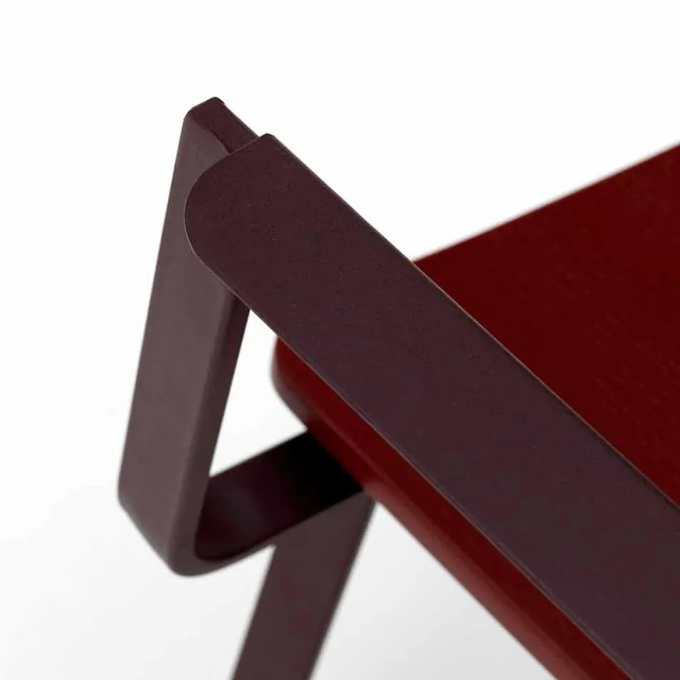 Moderner Sessel in modernem Design aus Metall und Holz 4 Stück -Elmas