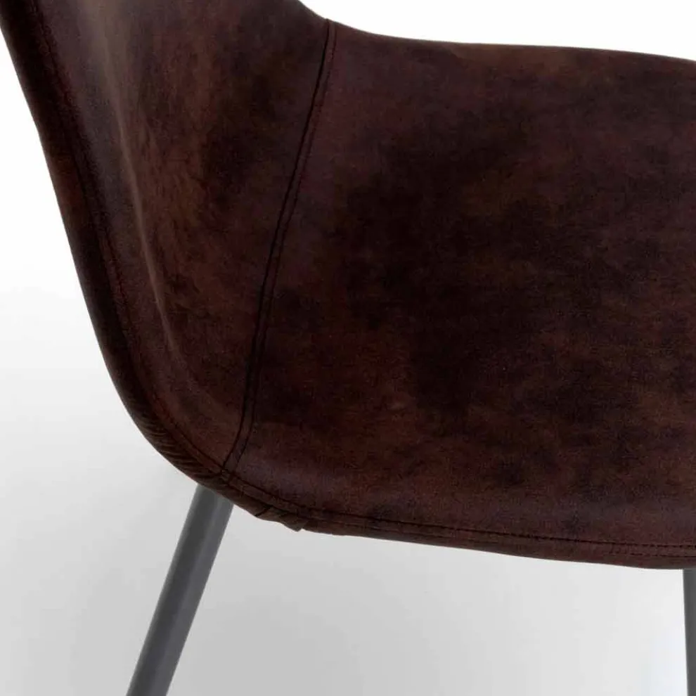 Moderner Stuhl aus Kunstleder Elice für Esszimmer oder Küche 4 Stück