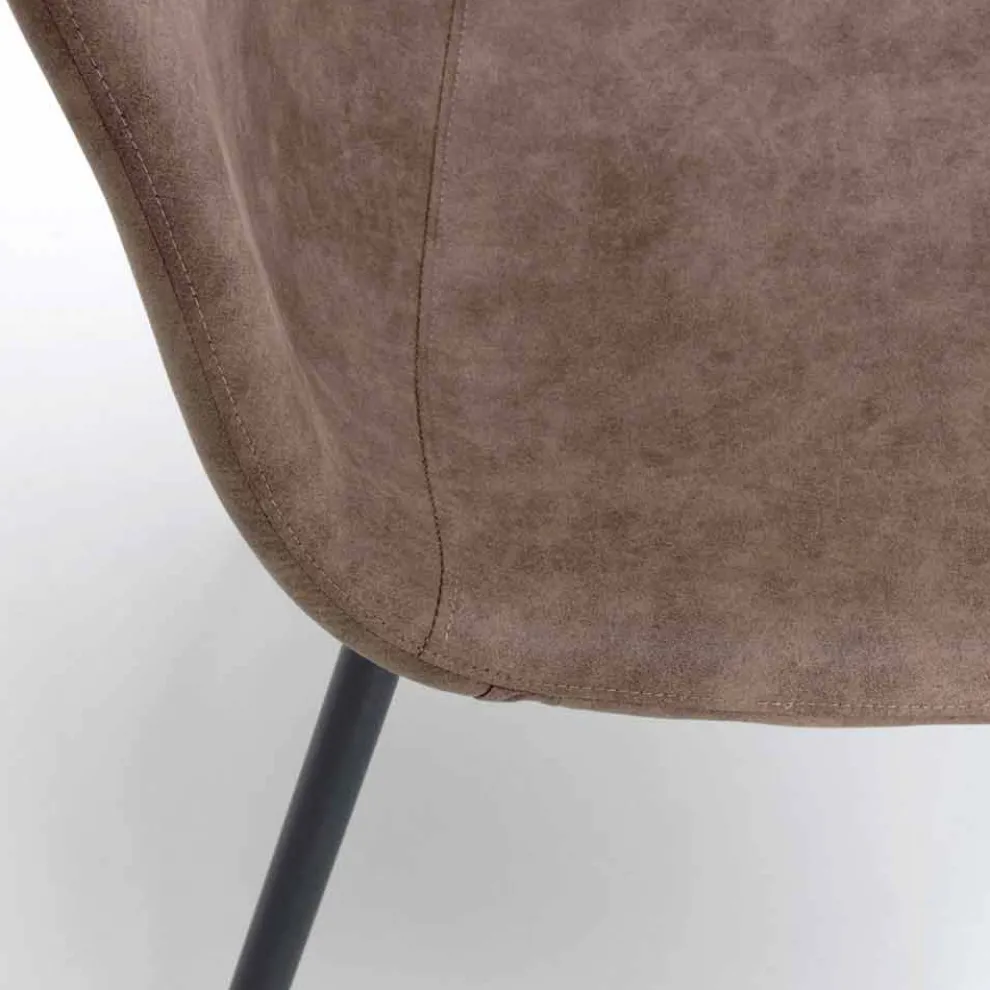 Moderner Stuhl aus Kunstleder Elice für Esszimmer oder Küche 4 Stück