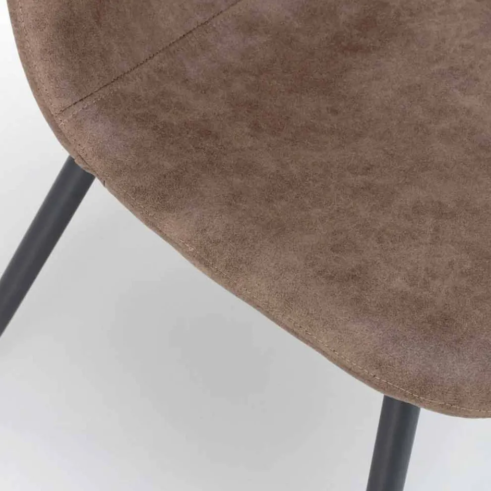 Moderner Stuhl aus Kunstleder Elice für Esszimmer oder Küche 4 Stück