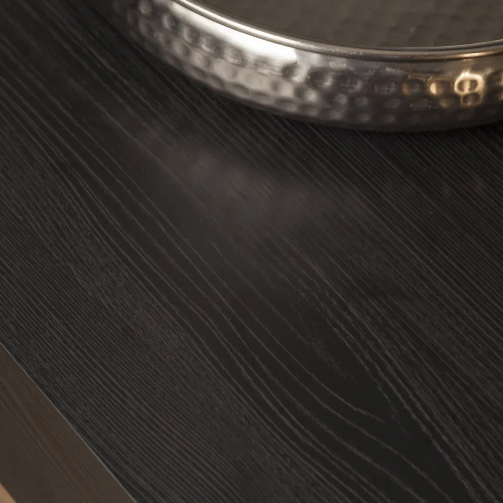 Moderner verwandelbarer Couchtisch aus Metall und Holz Made in Italy - Universe