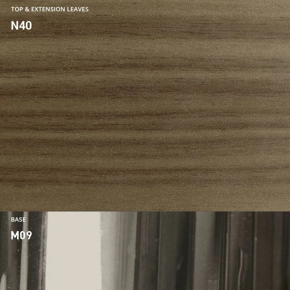 Moderner verwandelbarer Couchtisch aus Metall und Holz Made in Italy - Universe