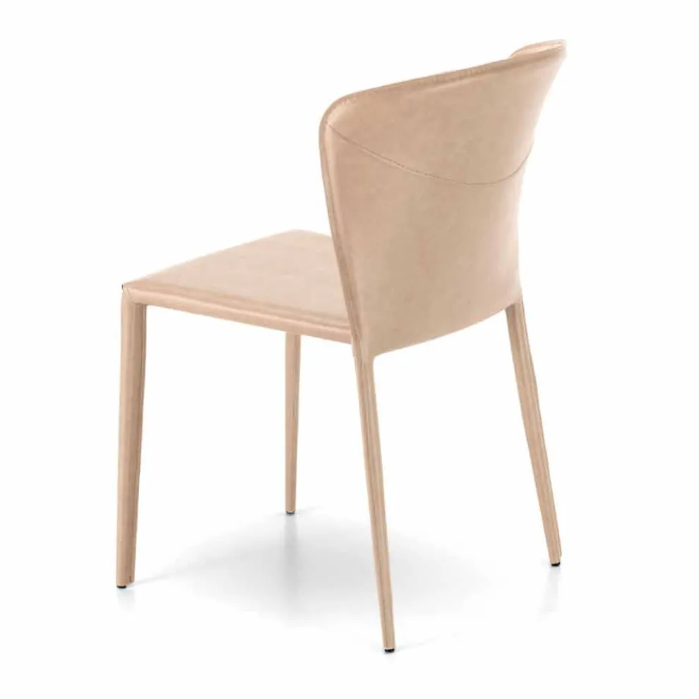 Moderner Wohnzimmer-Kunstledersessel, 4 Stück - Accadia