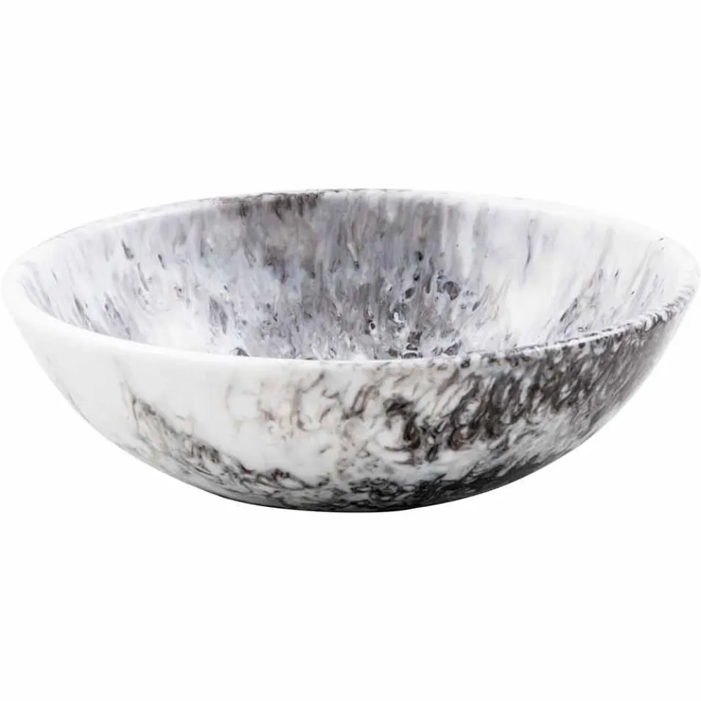 Modernes Aufsatzwaschbecken aus Lavabo-Dogliola-Harz in Schwarz und Braun