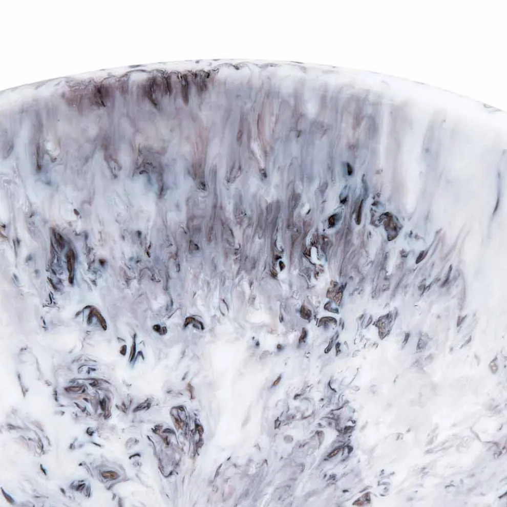 Modernes Aufsatzwaschbecken aus Lavabo-Dogliola-Harz in Schwarz und Braun