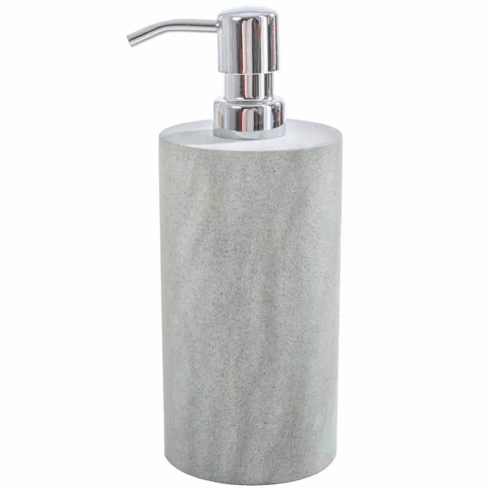 Modernes Badezimmerzubehör in grauem Stein Montale