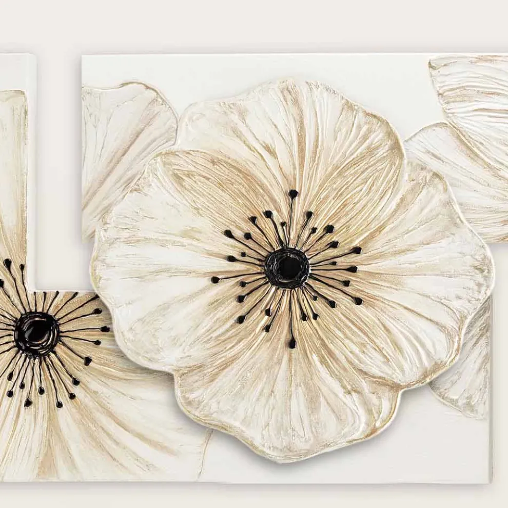 Modernes Blumenbild Petunia klein von Viadurini Decor