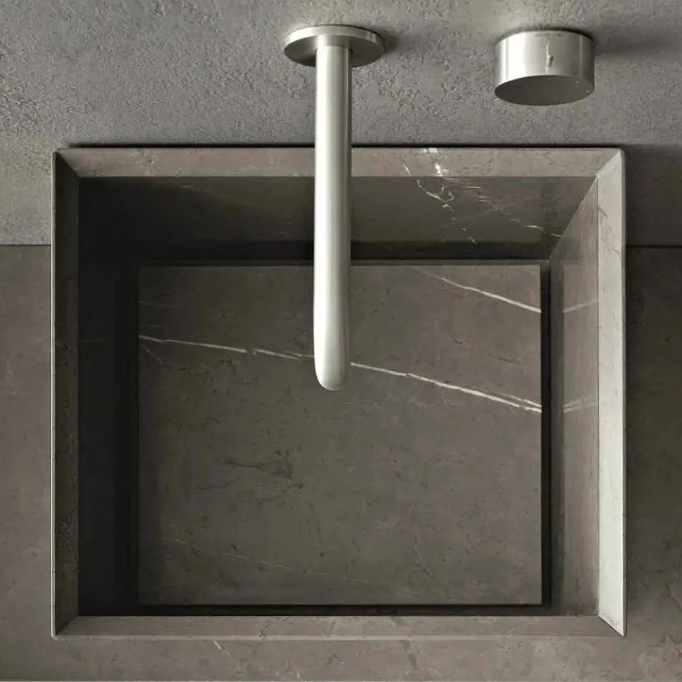 Modernes Design Counter Top Square Steinwaschbecken - Farartlav1