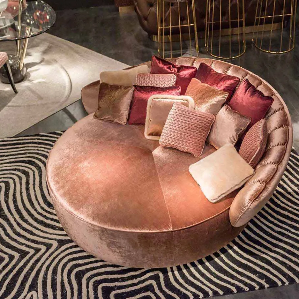 Modernes Design Daybed Belle 2, hergestellt in Italien, Stoffbezug