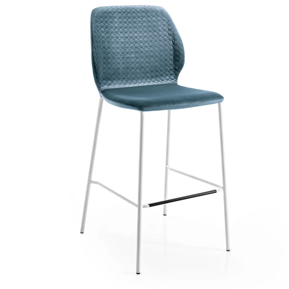 Modernes Design farbige gesteppte Samt Küchenhocker - Scarat