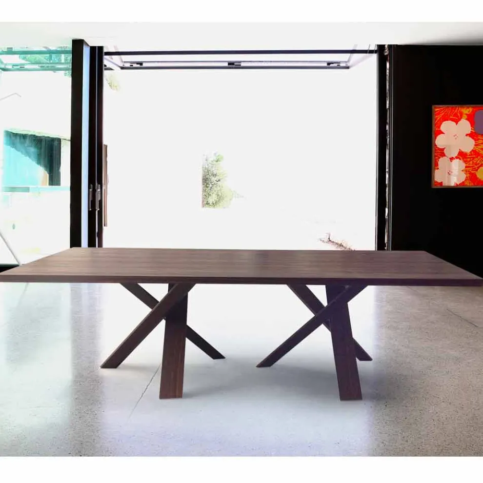 Modernes Design Holztisch 240x120 cm made in Italy Tree
