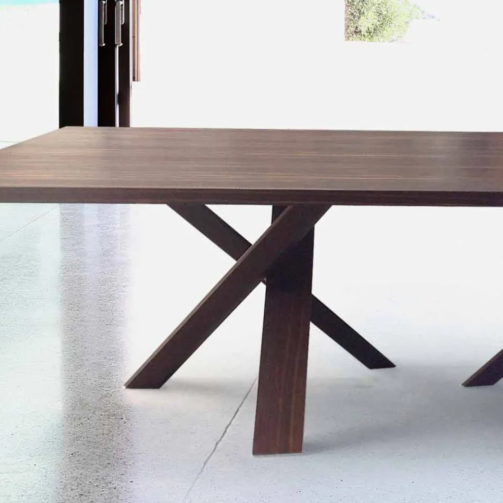 Modernes Design Holztisch 240x120 cm made in Italy Tree