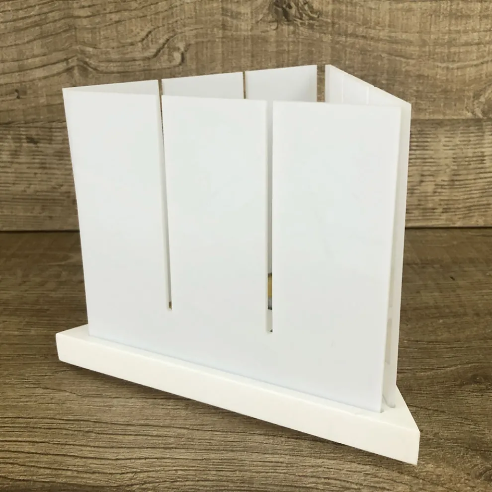 Modernes Design Laterne aus hochwertigem weißem Corian Made in Italy - Sisifo