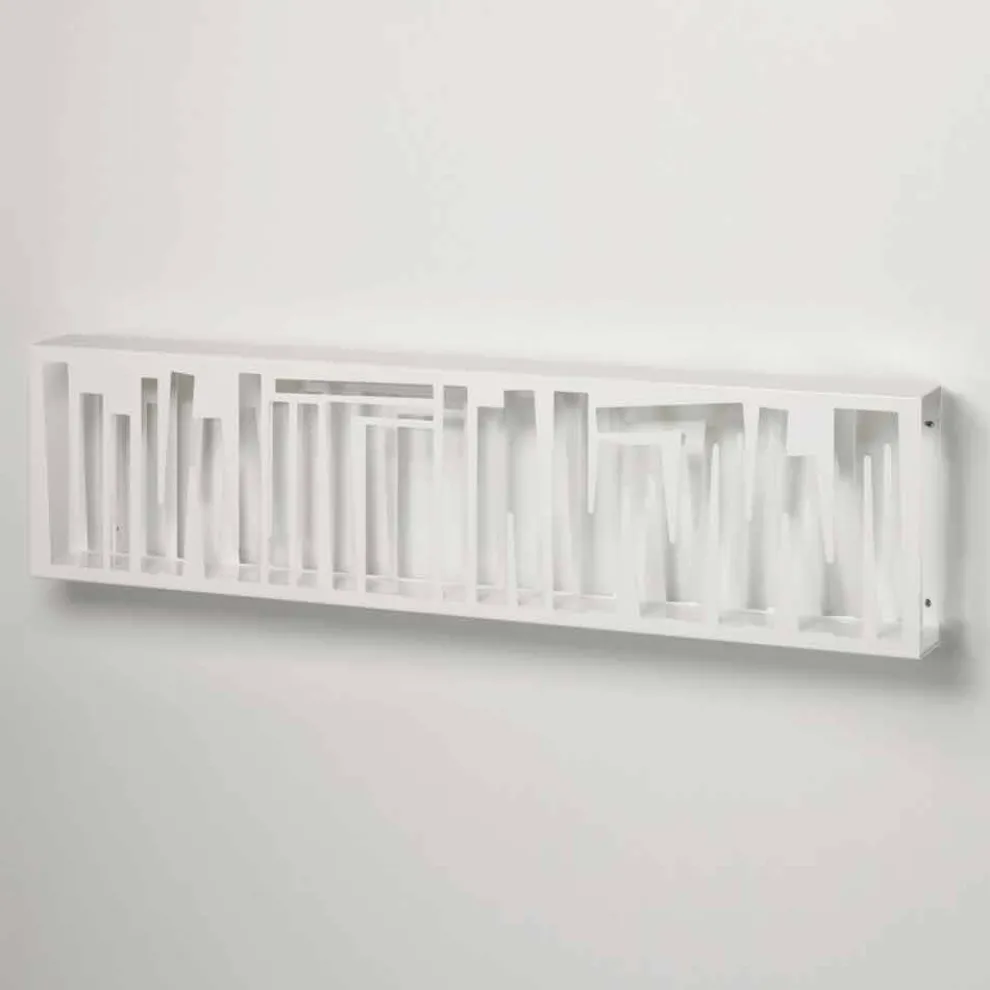 Modernes Design Wand Bücherregal aus Weißmetall Made in Italy - Bolivia
