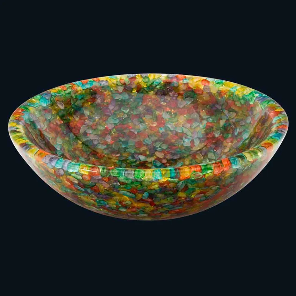 Modernes Design-Aufsatzwaschbecken aus künstlichem Harz und Quarz Nita