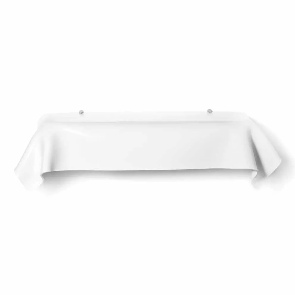 Modernes Design-Konsole in weißem Plexiglas drapiert Wunsch