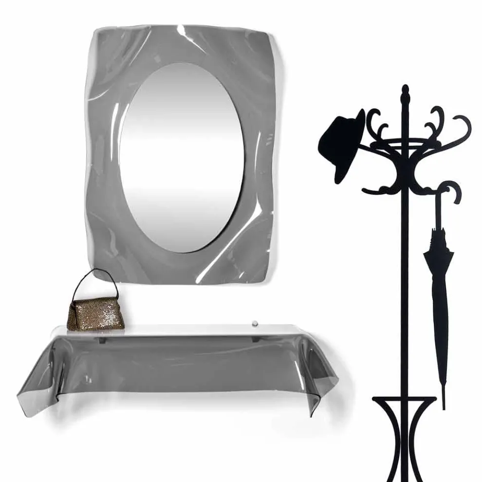 Modernes Design-Konsole aus transparentem Plexiglas drapierter Wunsch