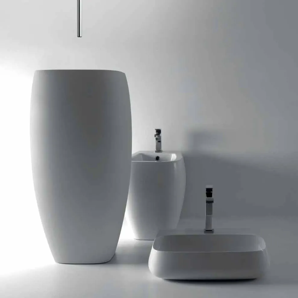 Modernes Design-Waschbecken aus Keramik, Gais, Made in Italy