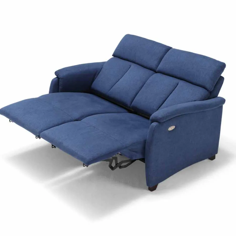 Modernes elektrisches Sofa, 2 Sitzplätze, 2 elektrische Sitze Gelso