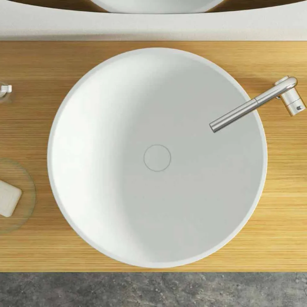 Modernes rundes Aufsatzwaschbecken made in Italy,Donnas