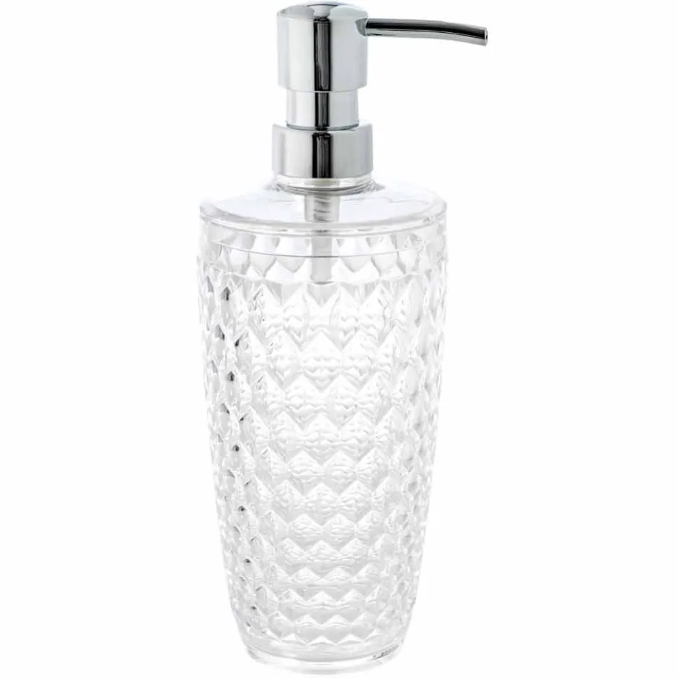 Modernes Set für Badspender, Glas, Seifenhalter Netro