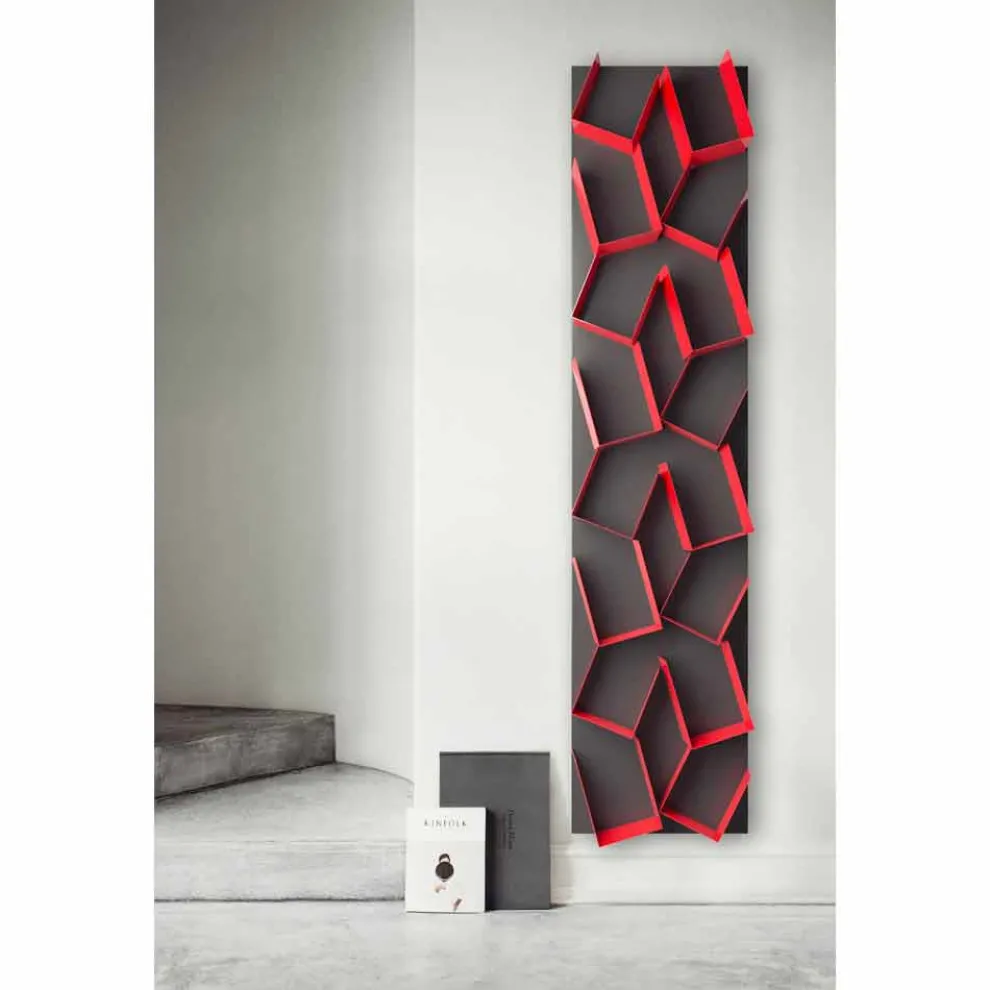 Modilierbare Bücherregal Kaos 1 Modul L=50 Mabele, aus lackiertes Metall