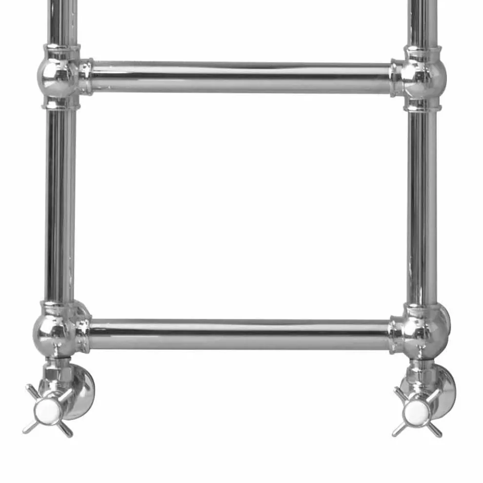 Modularer hydraulischer Handtuchwärmer 194 W Chrom-Messingrohr - Caesar