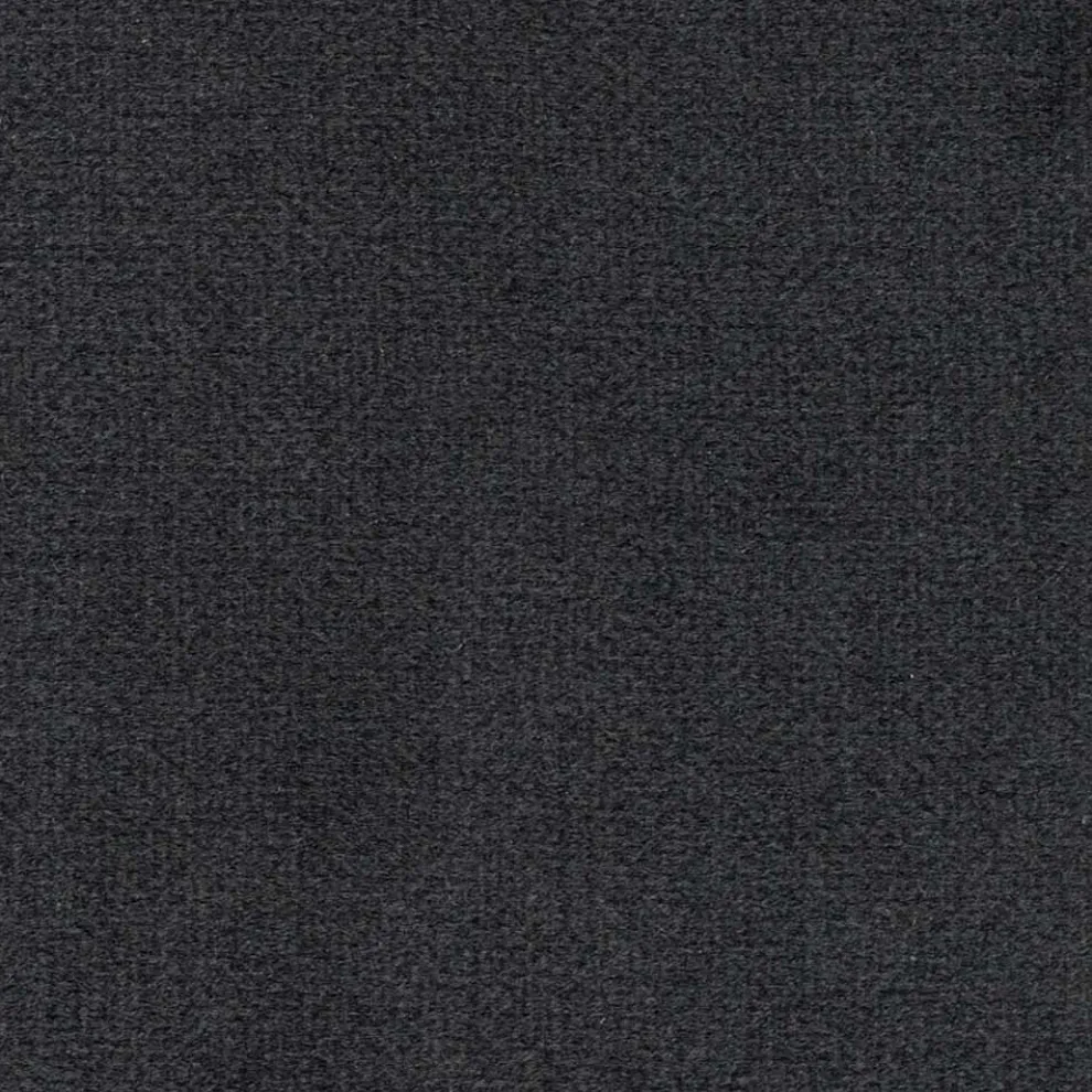 Monocoque-Stuhl im Design aus farbigem Stoff und schwarzem Metall – Florinda