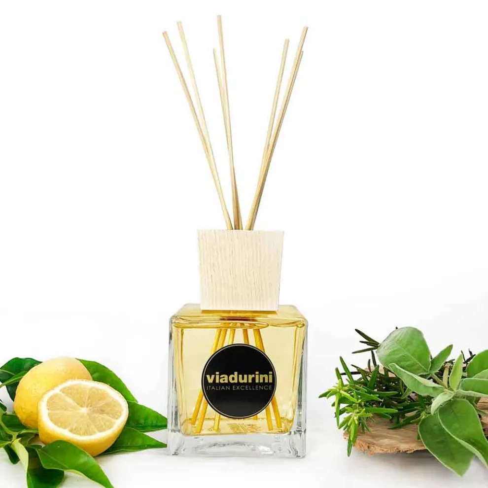Raumduft Diffuser Bergamotte Duft 500 ml mit Stäbchen - Ladolcesicilia