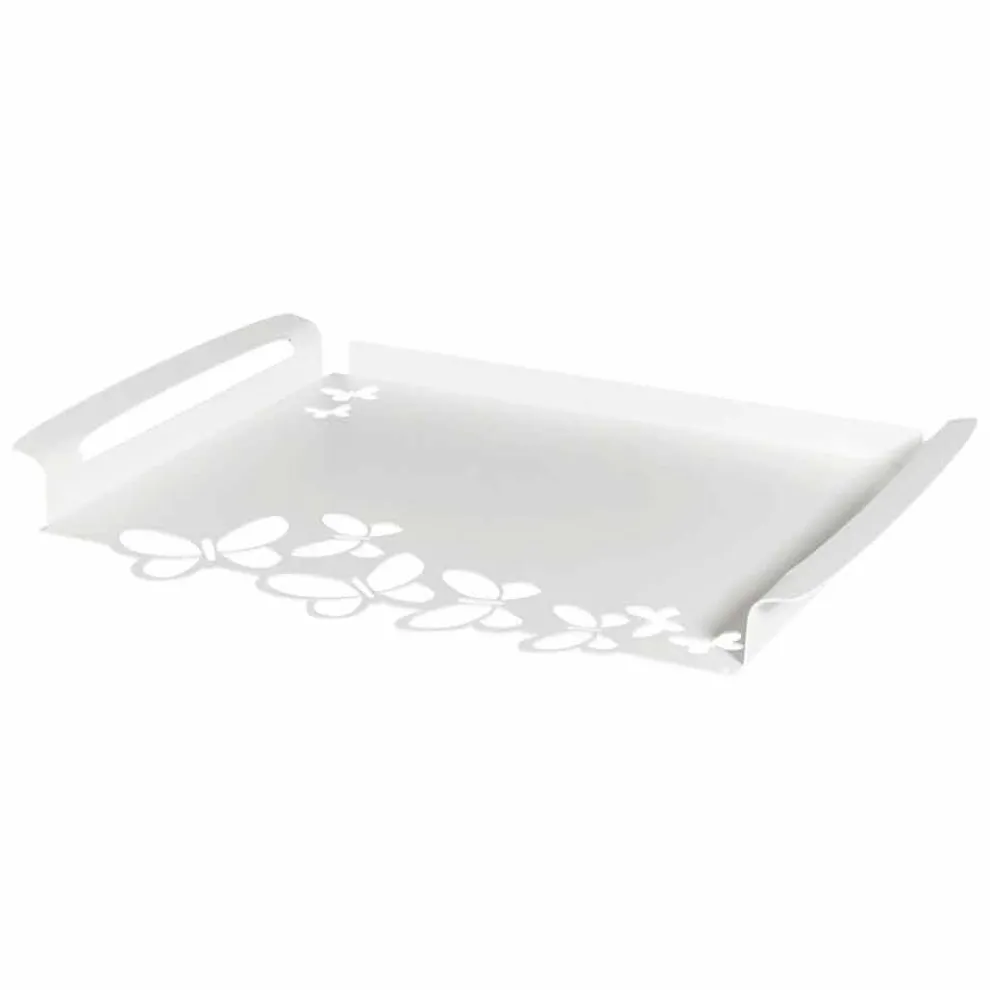 Serviertablett mit Eisendesign, Italienische Handwerksproduktion - Leiden
