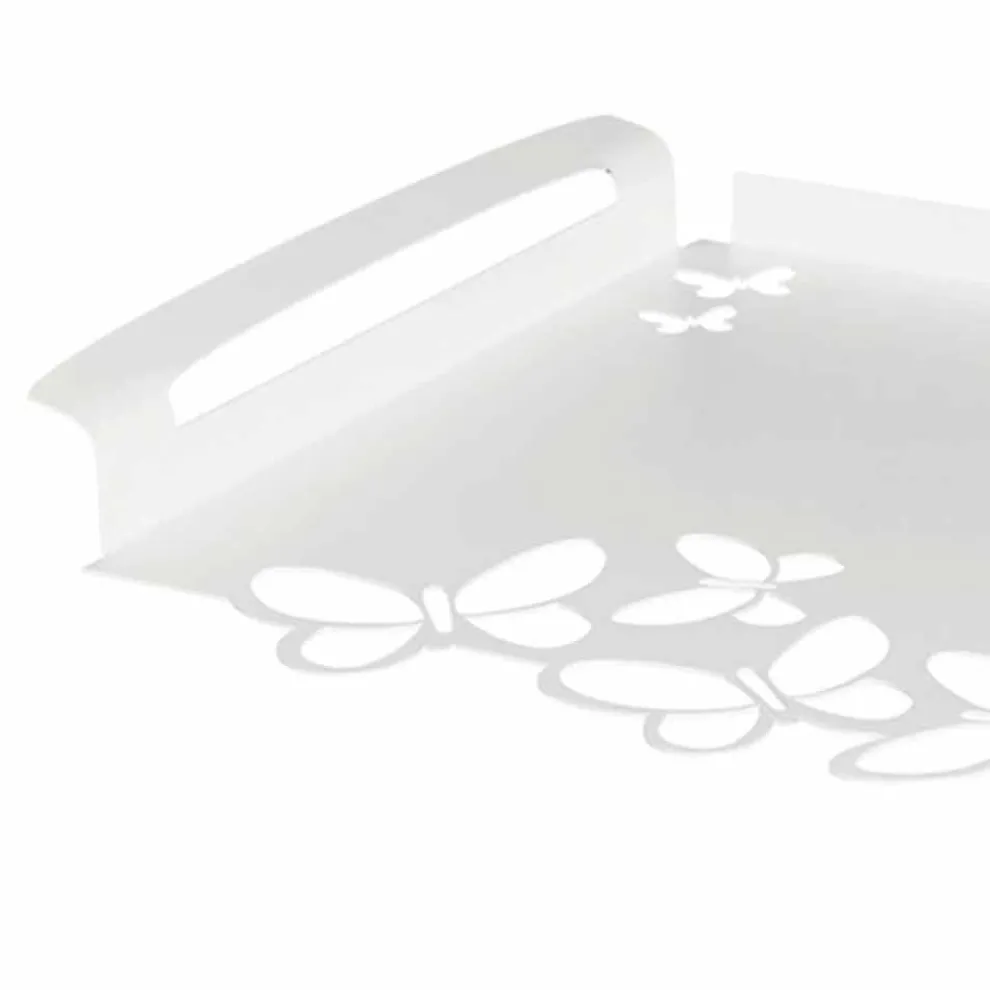 Serviertablett mit Eisendesign, Italienische Handwerksproduktion - Leiden