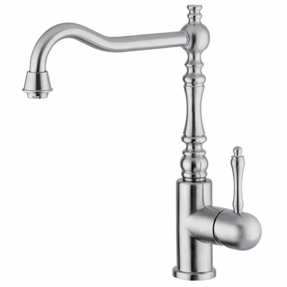 Klassischer Edelstahl-Spülbeckenmischer Made in Italy - Geschenk