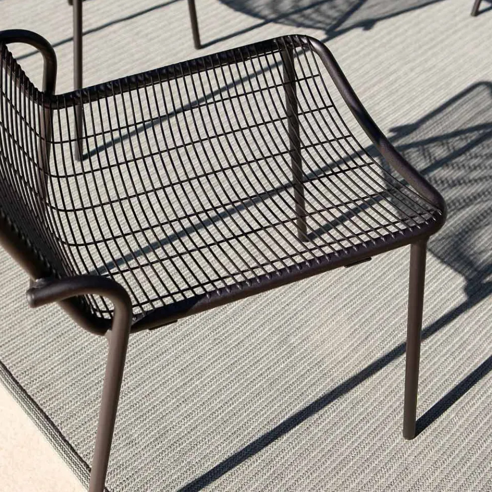 Stapelbarer Gartenstuhl aus verzinktem Metall Made in Italy 4 Stück - Vikas