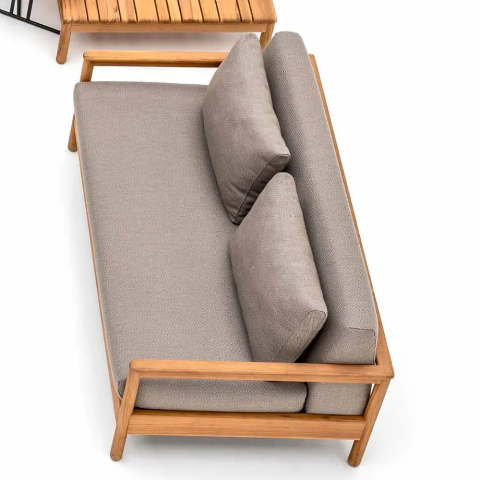 Modernes Outdoor-Sofa mit Kissen gepolstert Varaschin Bali