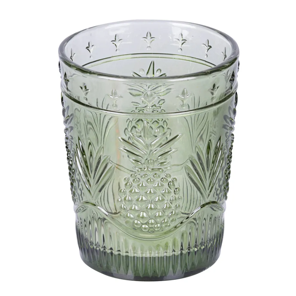12 Wassergläser 250 ml aus Glas und bearbeiteter Oberfläche - Sangria