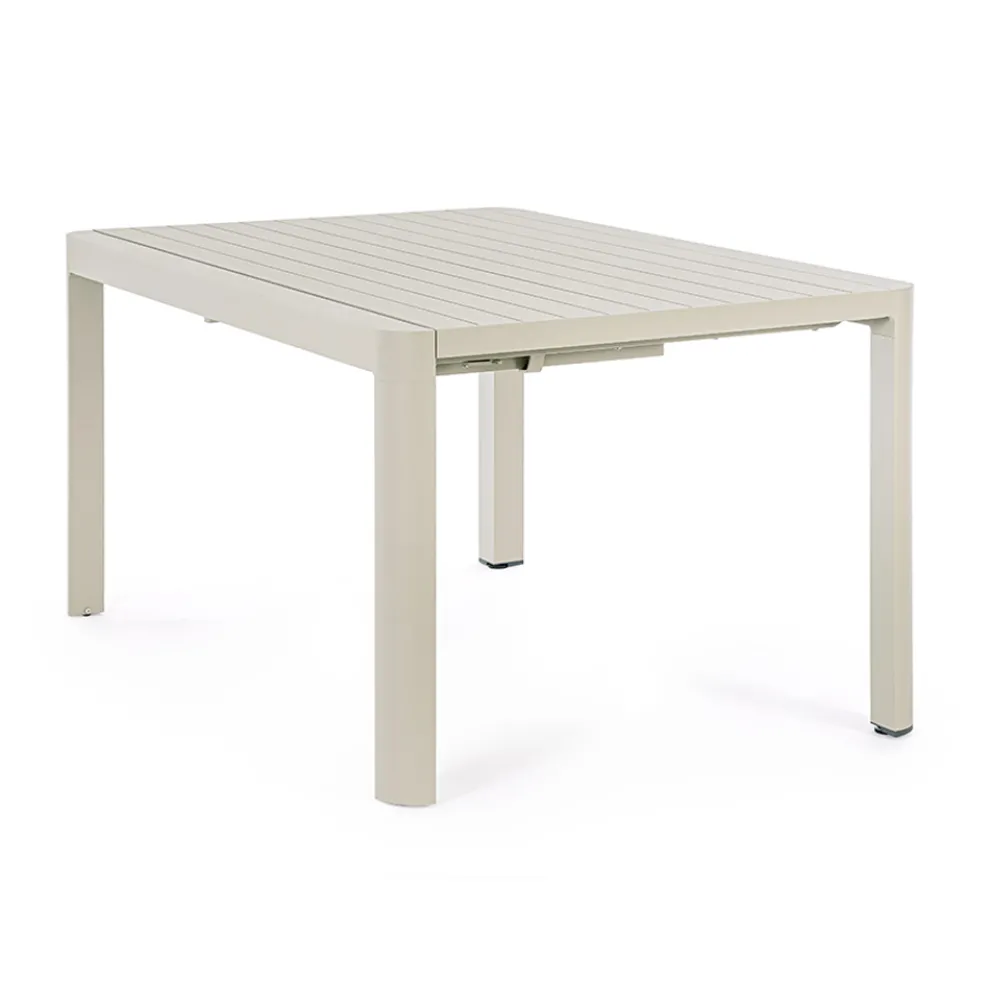 Ausziehbarer Tisch auf 149 cm aus pulverbeschichtetem Aluminium – Need