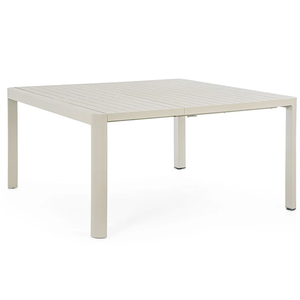 Ausziehbarer Tisch auf 149 cm aus pulverbeschichtetem Aluminium – Need