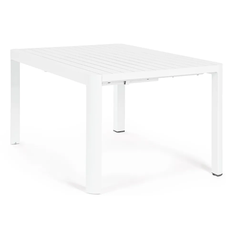 Ausziehbarer Tisch auf 149 cm aus pulverbeschichtetem Aluminium – Need