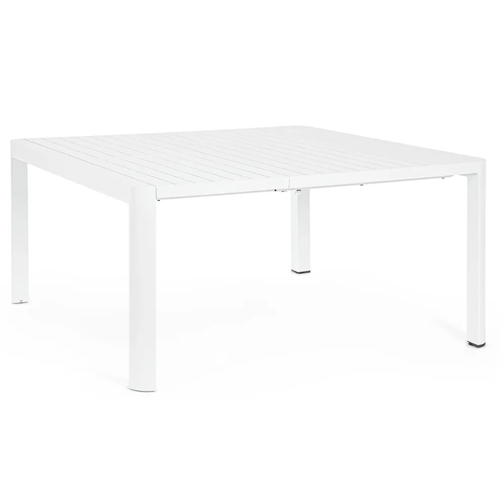 Ausziehbarer Tisch auf 149 cm aus pulverbeschichtetem Aluminium – Need