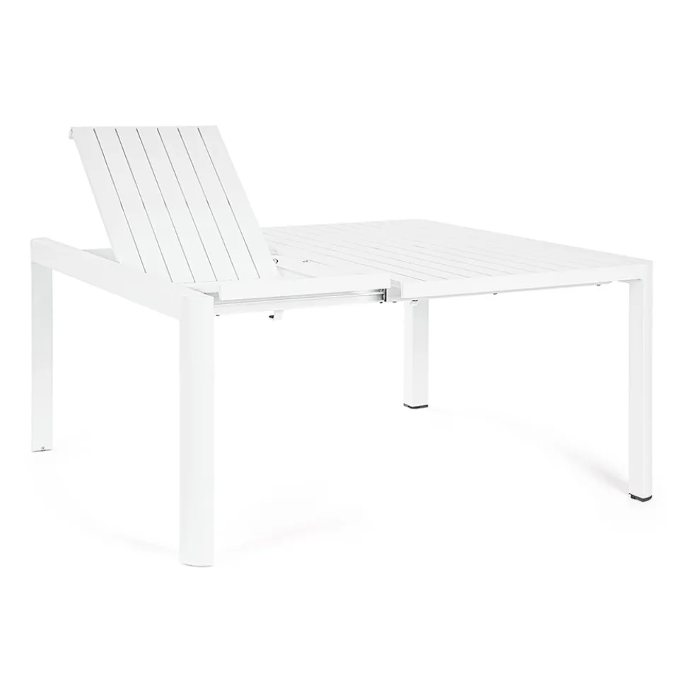 Ausziehbarer Tisch auf 149 cm aus pulverbeschichtetem Aluminium – Need